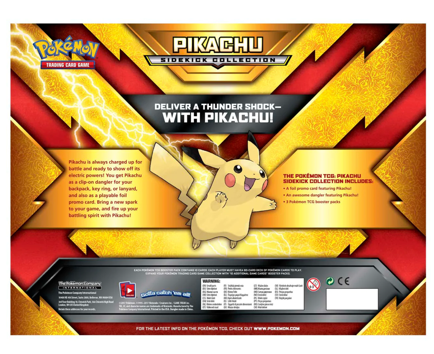 Pokémon Pikachu  Sidekick Collection Box