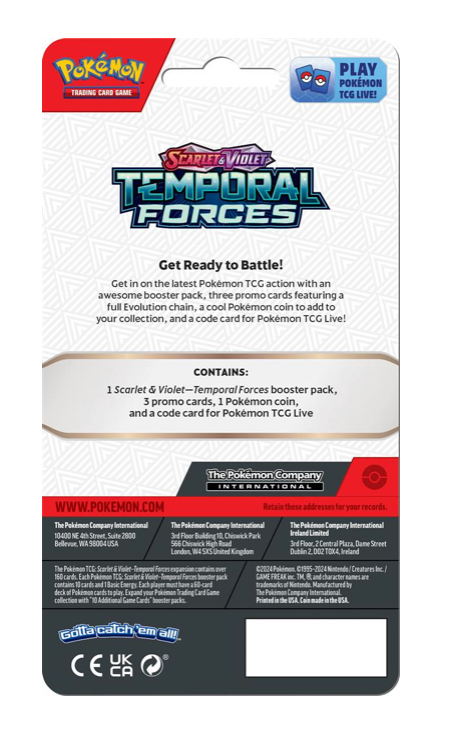 Pokémon Scarlet & Violet Temporal Forces Premium Checklane Blister Togepi