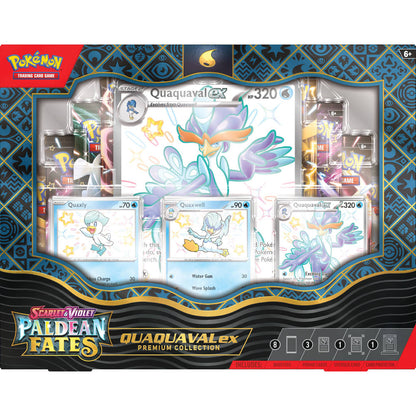 Pokémon TCG Scarlet & Violet Paldean Fates Quaquaval ex Premium Collection