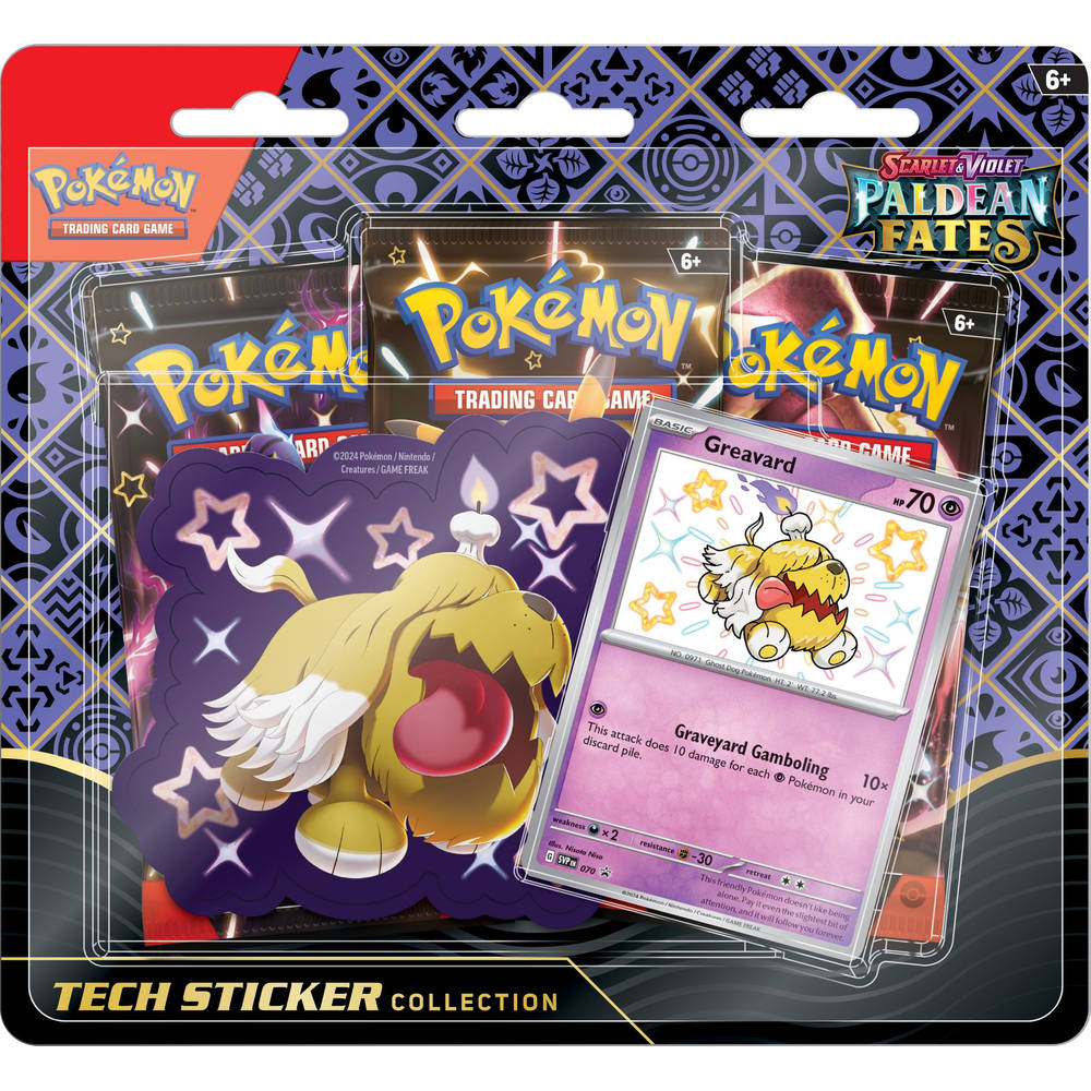 Pokémon TCG Scarlet & Violet Paldean Fates Tech Sticker Collection Greavard